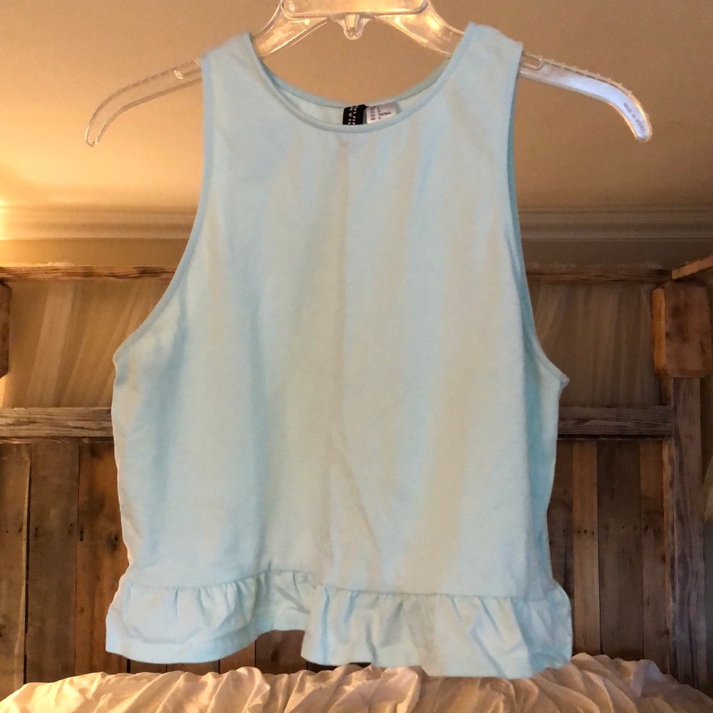 Ruffle Bottom Crop Top